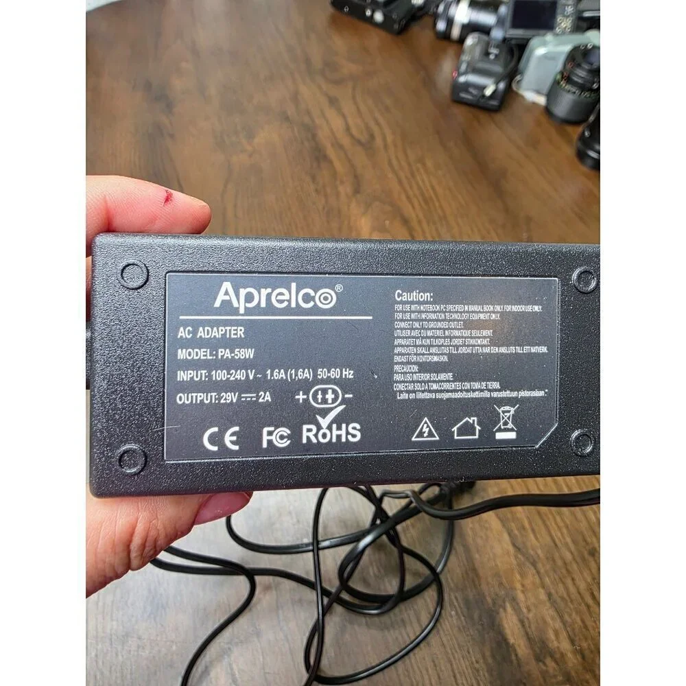 2-Prong 29V AC Adapter Compatible with Inline Power Supplies ASW0381-24015002B 9